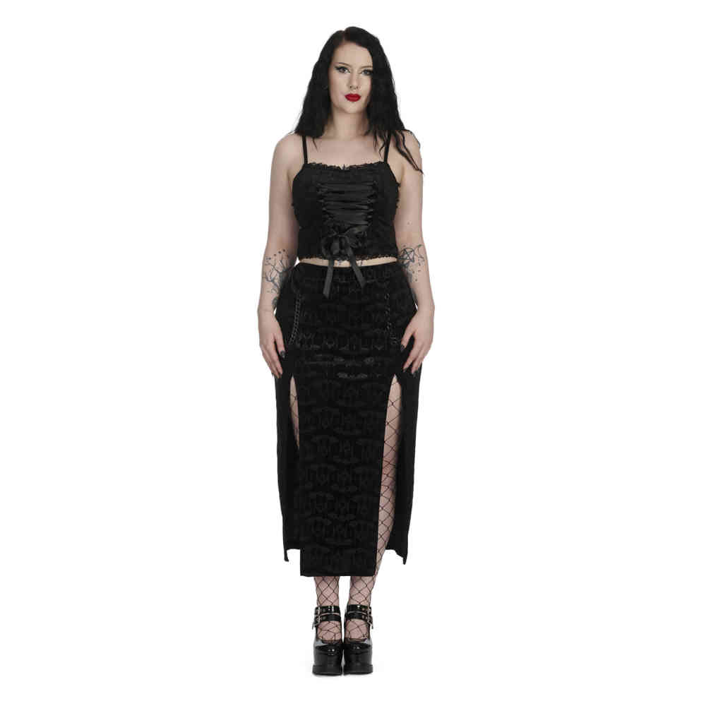Banned - Stigmata Long skirt - Black